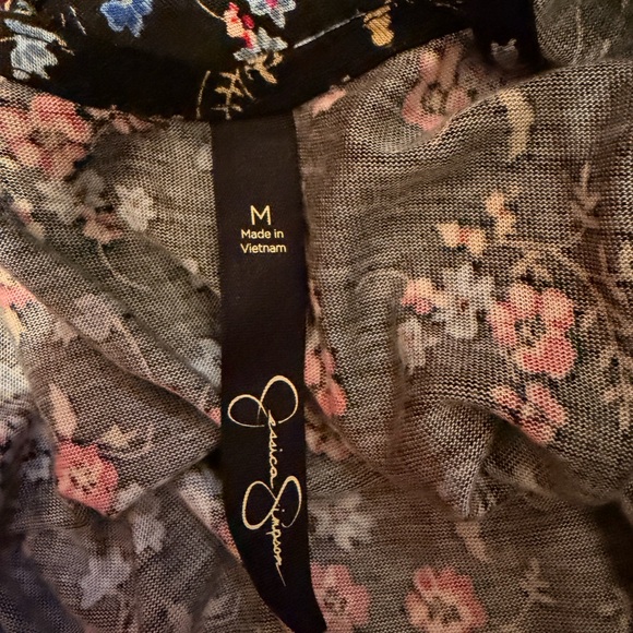 Jessica Simpson Black Floral Maxi Dress - Picture 4 of 5